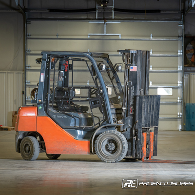 Toyota Forklift With Cab Enclosure