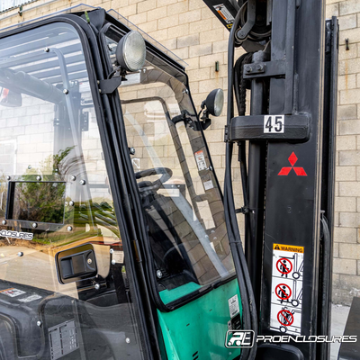 clear forklift windshield