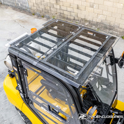 clear forklift roof