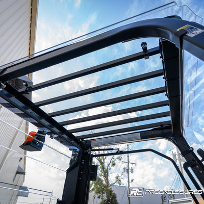 Cat Forklift clear polycarbonate Roof