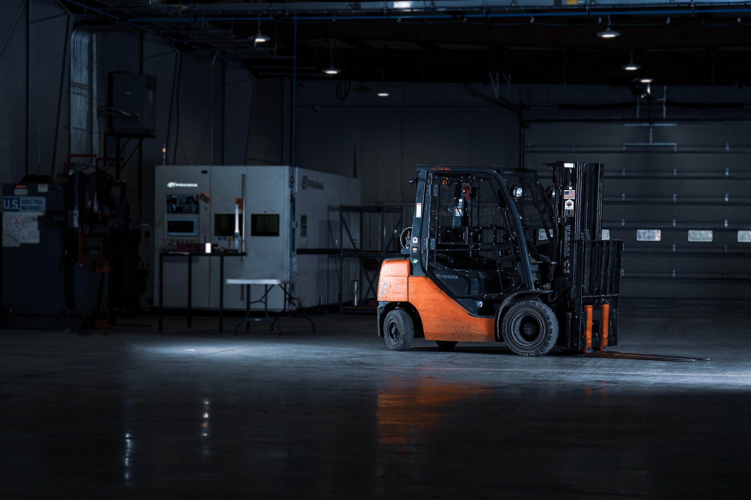 Toyota Forklift with Cab Enclosure