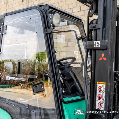 Mitsubishi forklift front windshield and doors