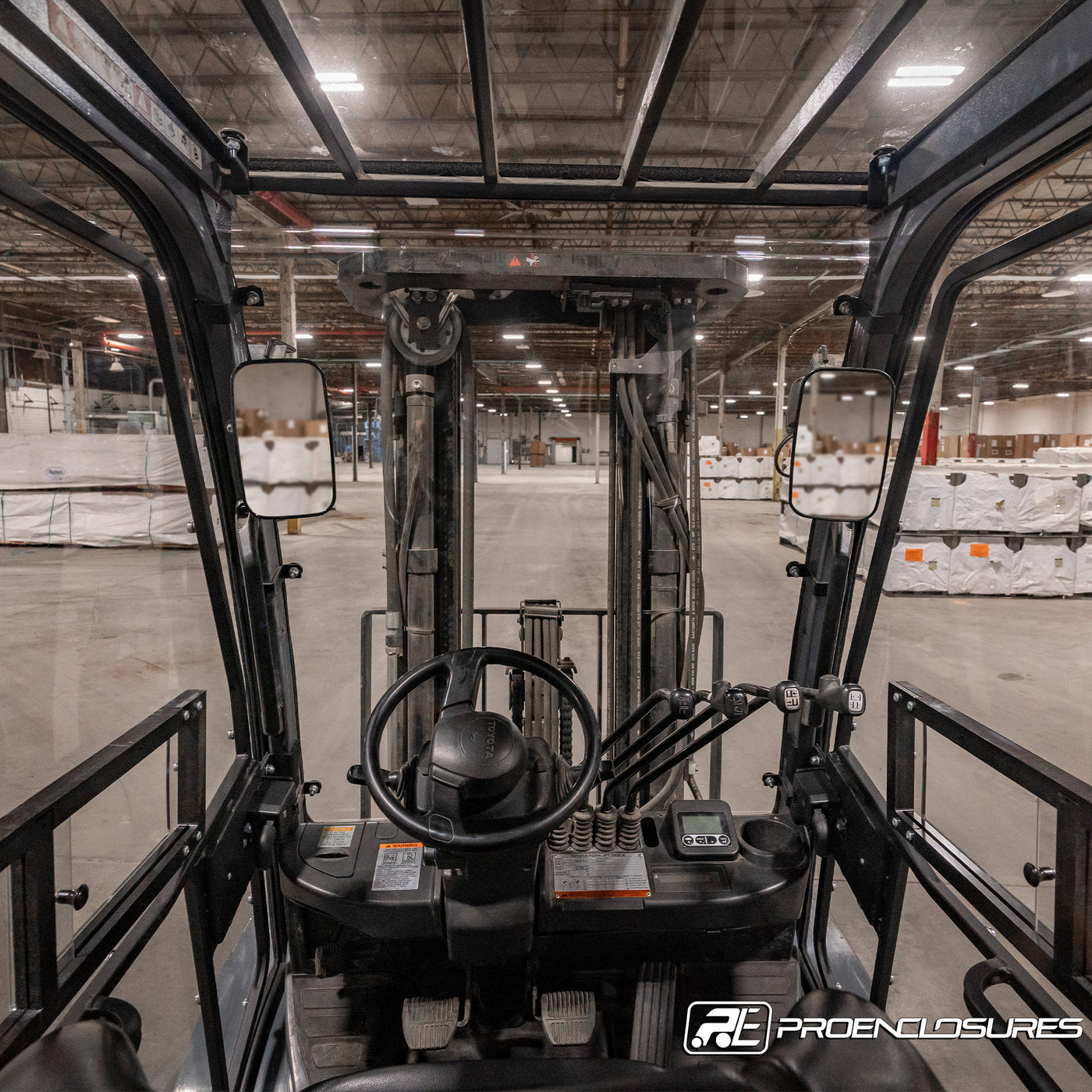 forklift cab enclosure first person view
