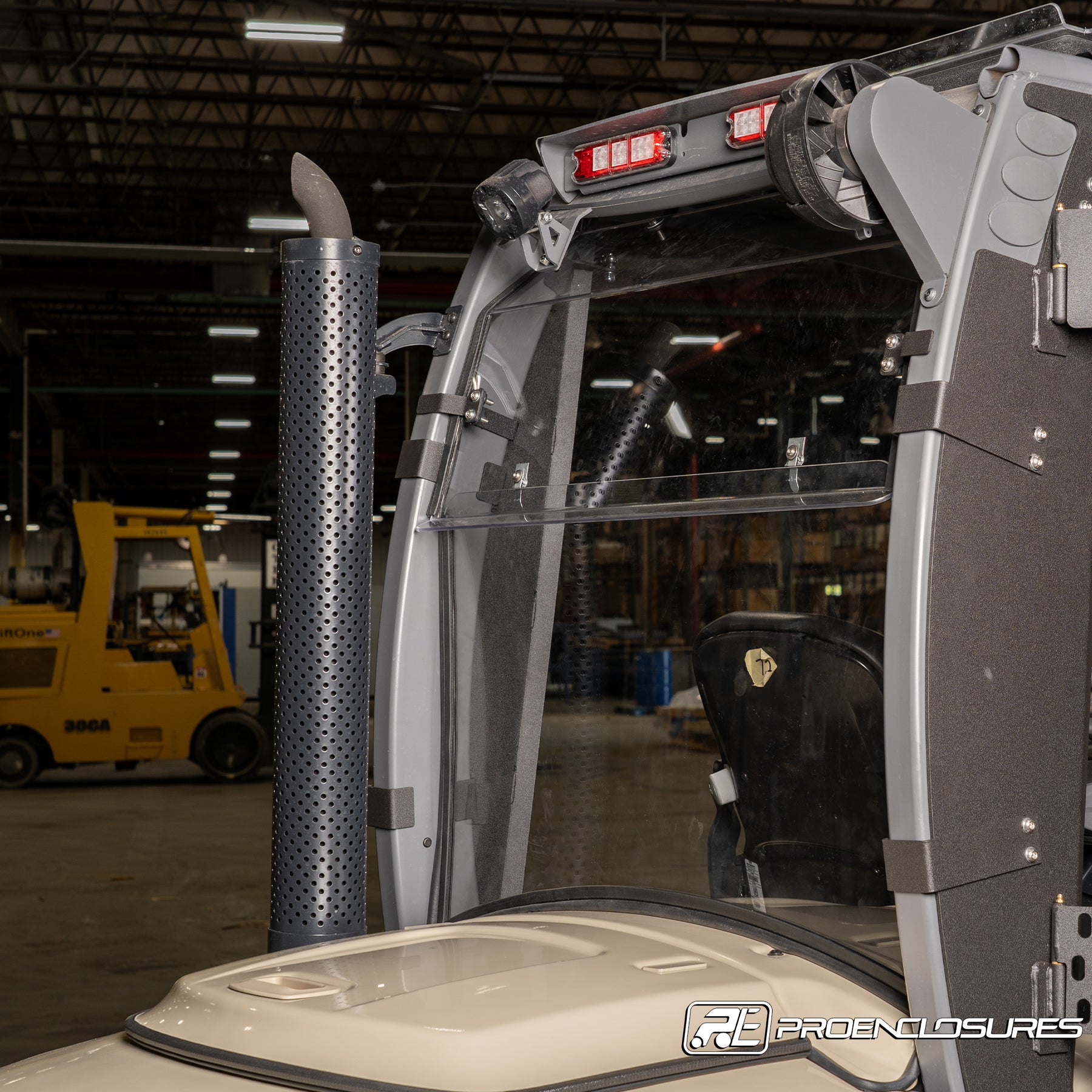Crown Forklift Rear Windshield – ProEnclosures
