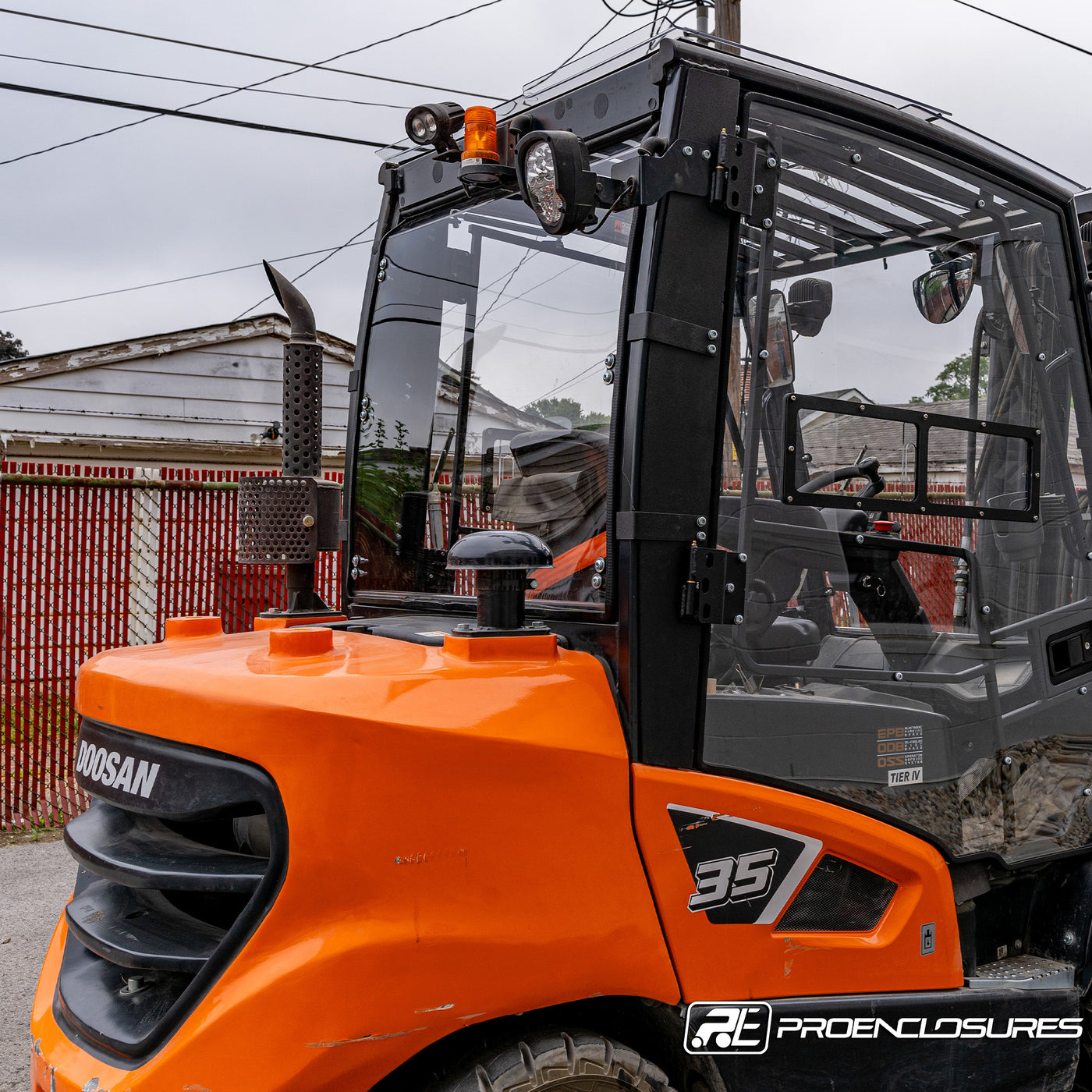 Doosan Forklift Rear Windshield