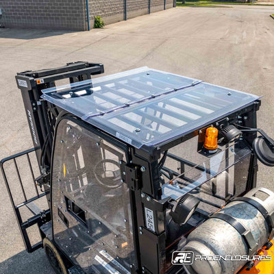 Doosan forklift cab enclosure roof outside