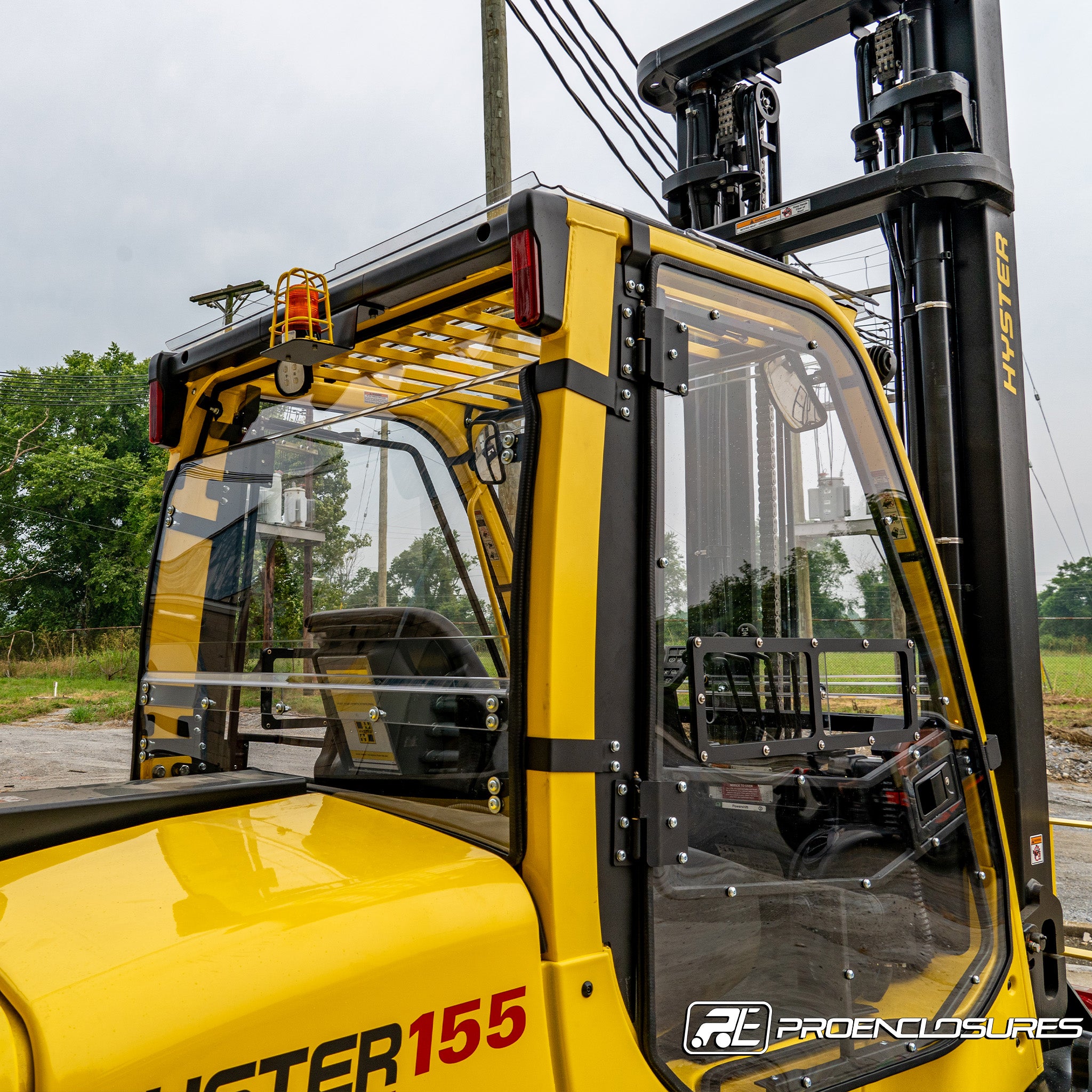 HysterYale Forklift Rear Windshield ProEnclosures