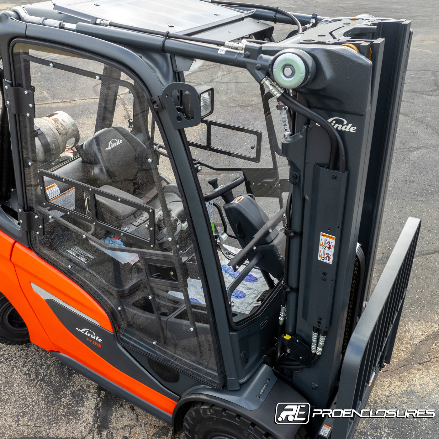 Linde h35 1202 Forklift Front Windshield