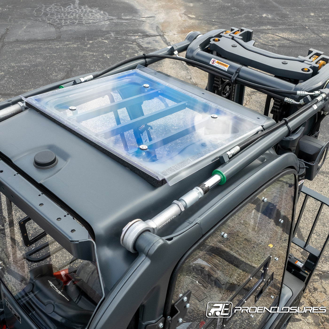 Linde Forklift Roof ProEnclosures linde-forklift-roof-proenclosures