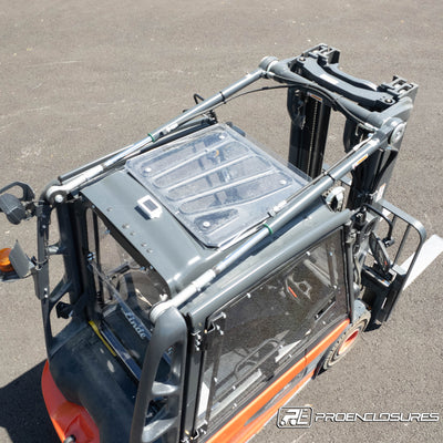 Linde Forklift clear roof