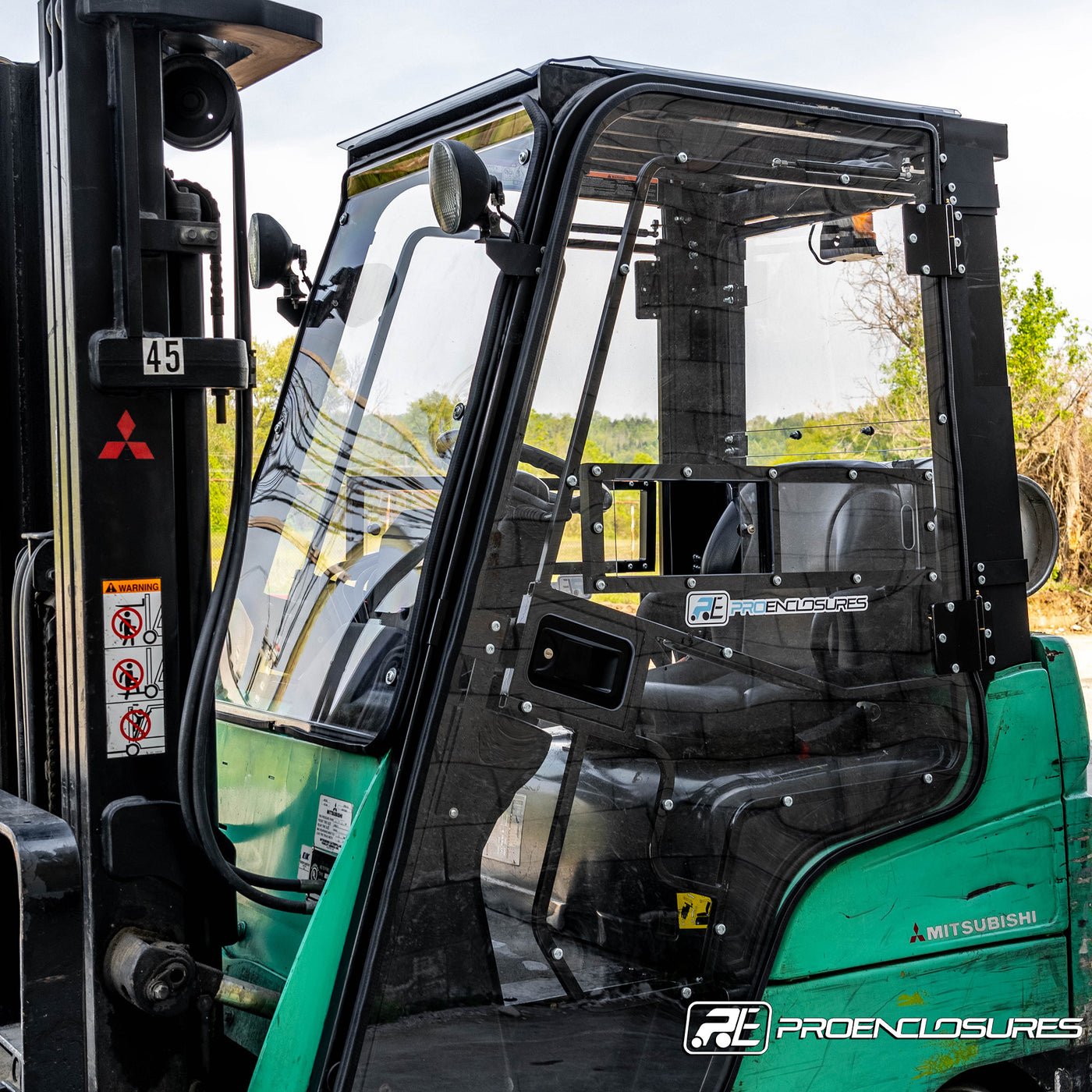 Mitsubishi Forklift Trucks Front Windshield – ProEnclosures