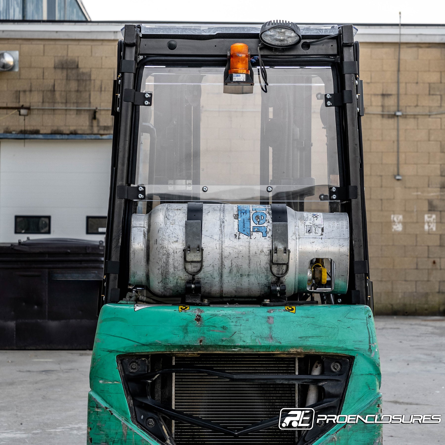 Mitsubishi Forklift Trucks Rear Windshield – ProEnclosures