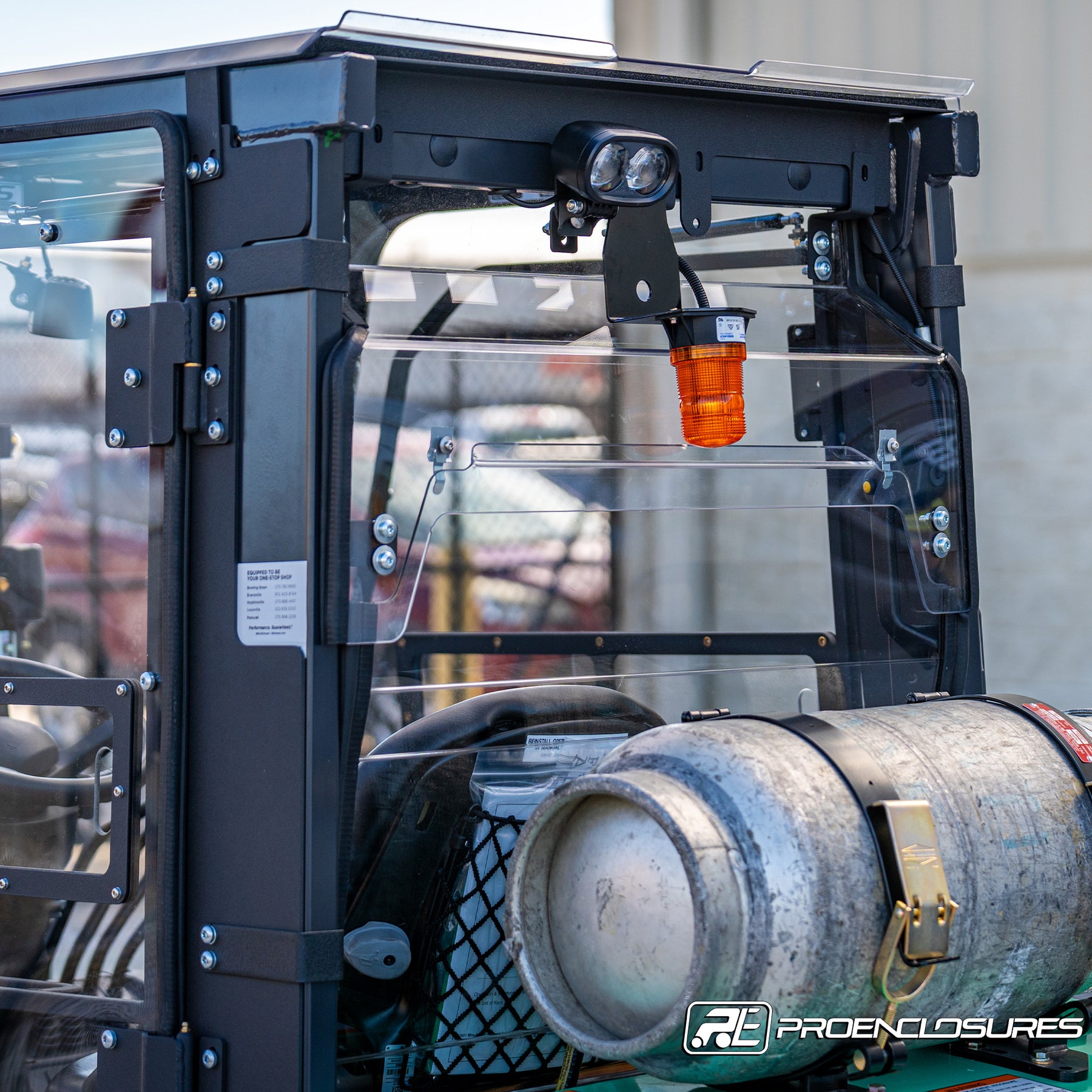 Mitsubishi Forklift Trucks Rear Windshield – ProEnclosures