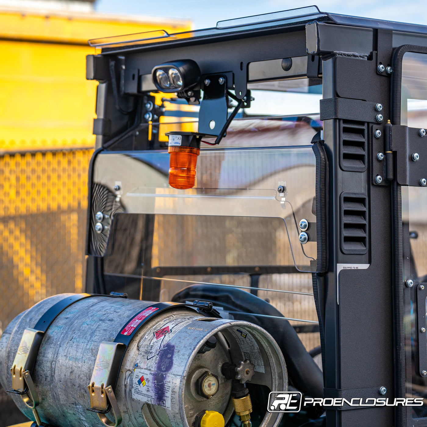 Mitsubishi Forklift Trucks Rear Windshield – ProEnclosures