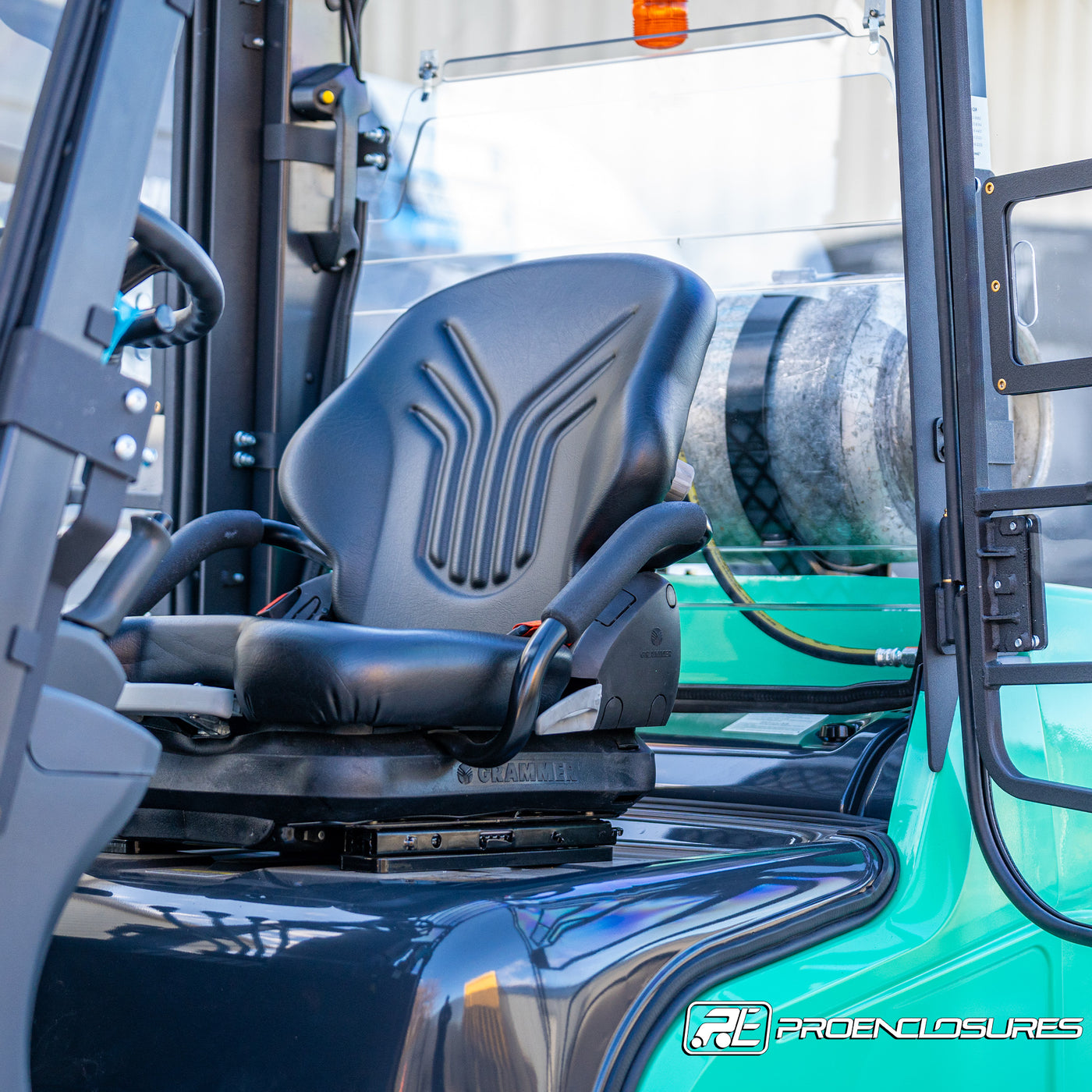 Mitsubishi Forklift Cab Enclosure Rear Windshield Inside