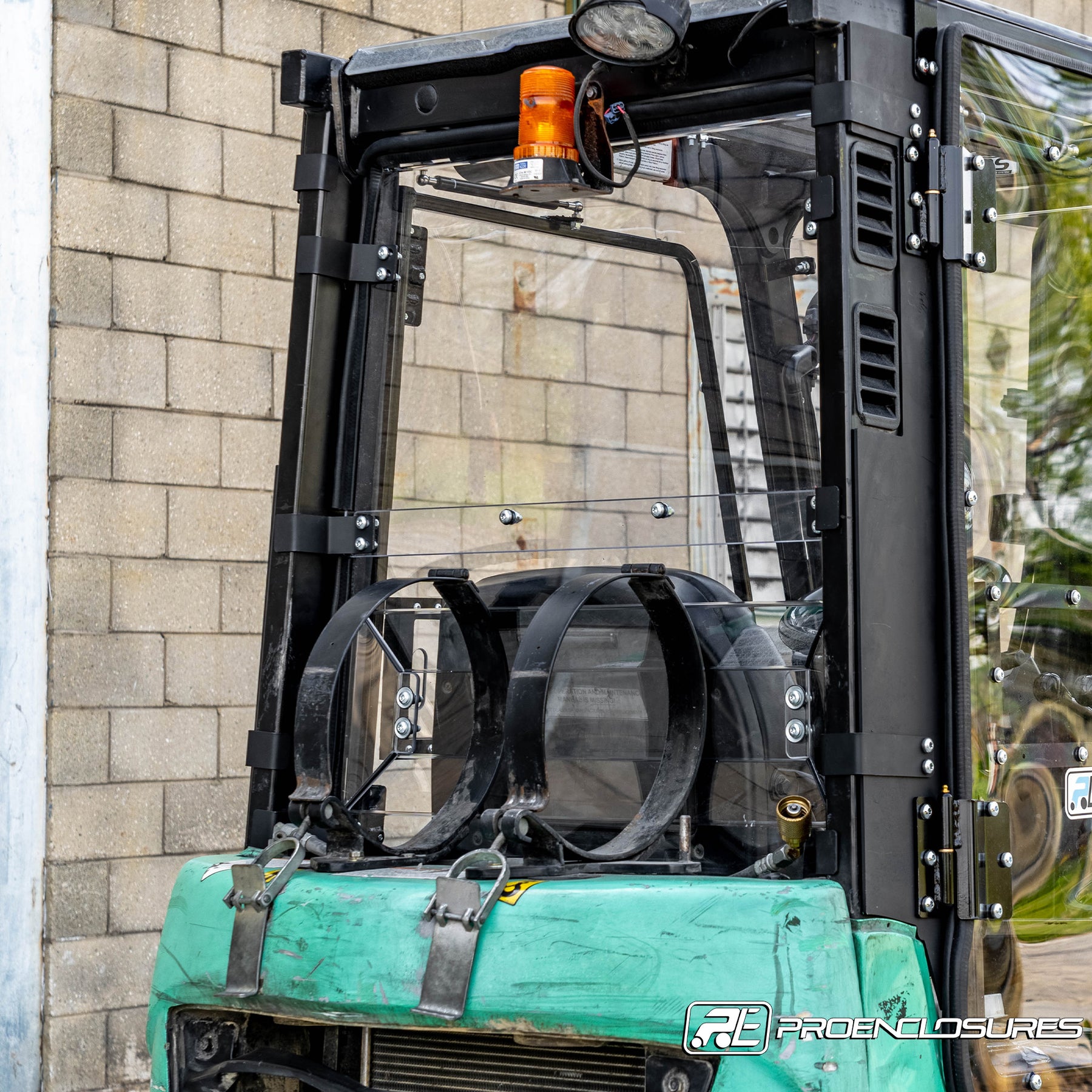 Mitsubishi Forklift Trucks Rear Windshield – ProEnclosures