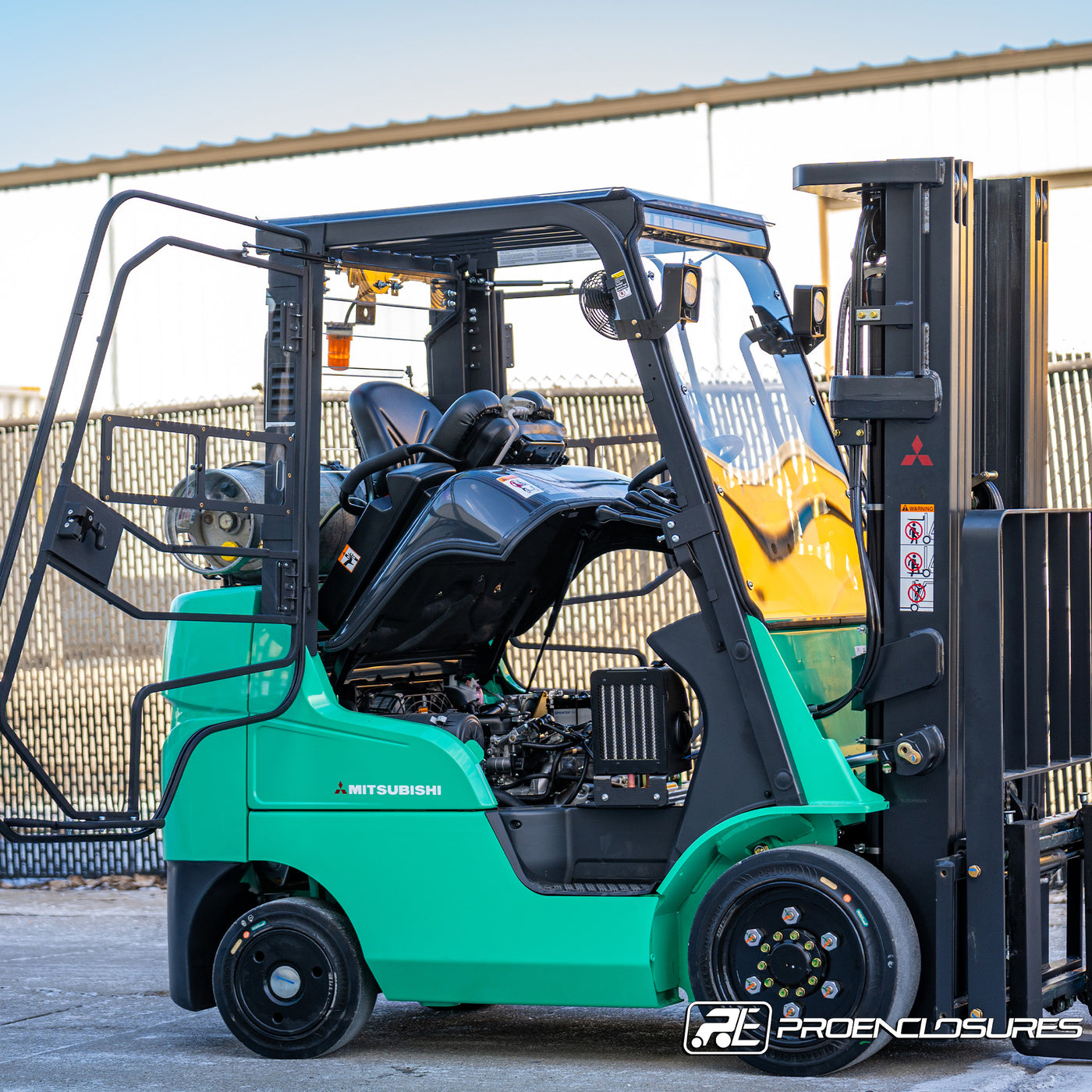 Mitsubishi Forklift Trucks Rear Windshield – ProEnclosures