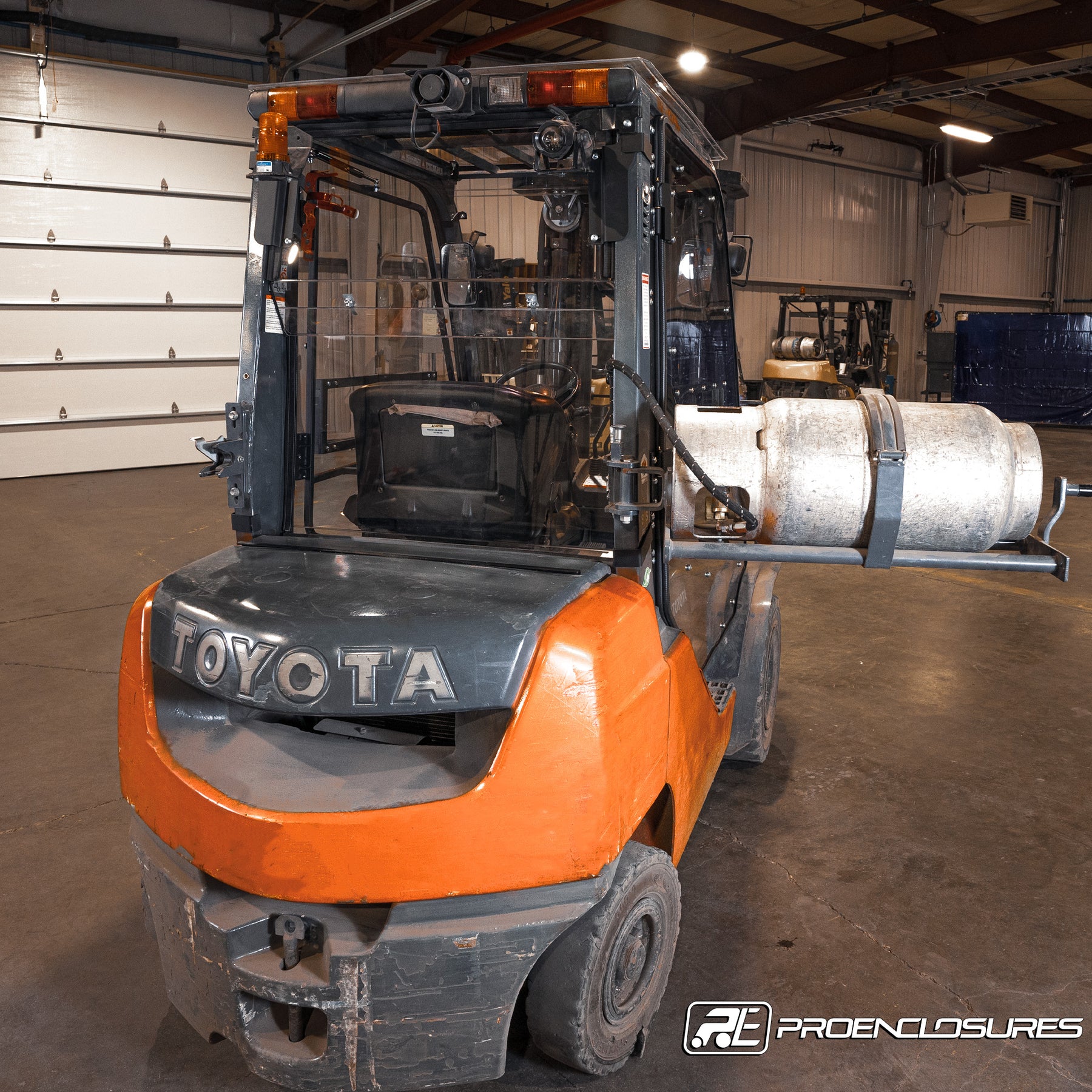 Toyota Forklift Rear Windshield ProEnclosures
