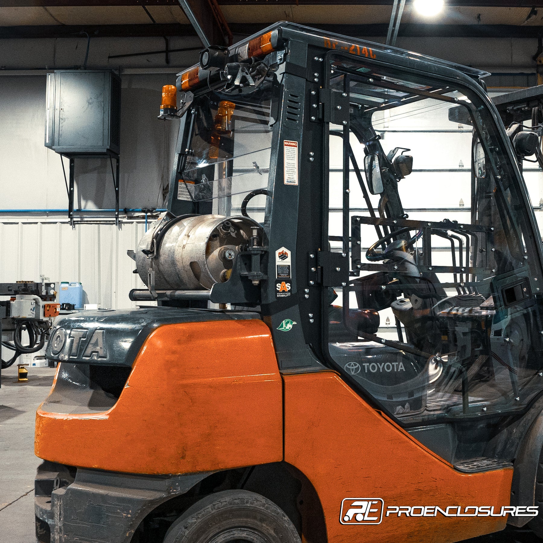 Toyota Forklift Rear Windshield – ProEnclosures