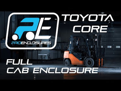 toyota forklift cab enclosure video